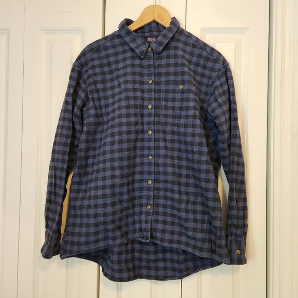 Patagonia Driving Song Flannel Shirt - Dolomite Blue - Picture 3 of 10